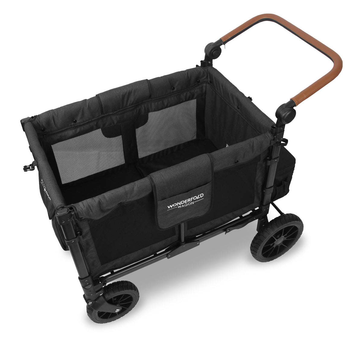 WonderFold W4 Luxe Stroller Wagon - Volcanic Black - WonderFold Wagons Australia