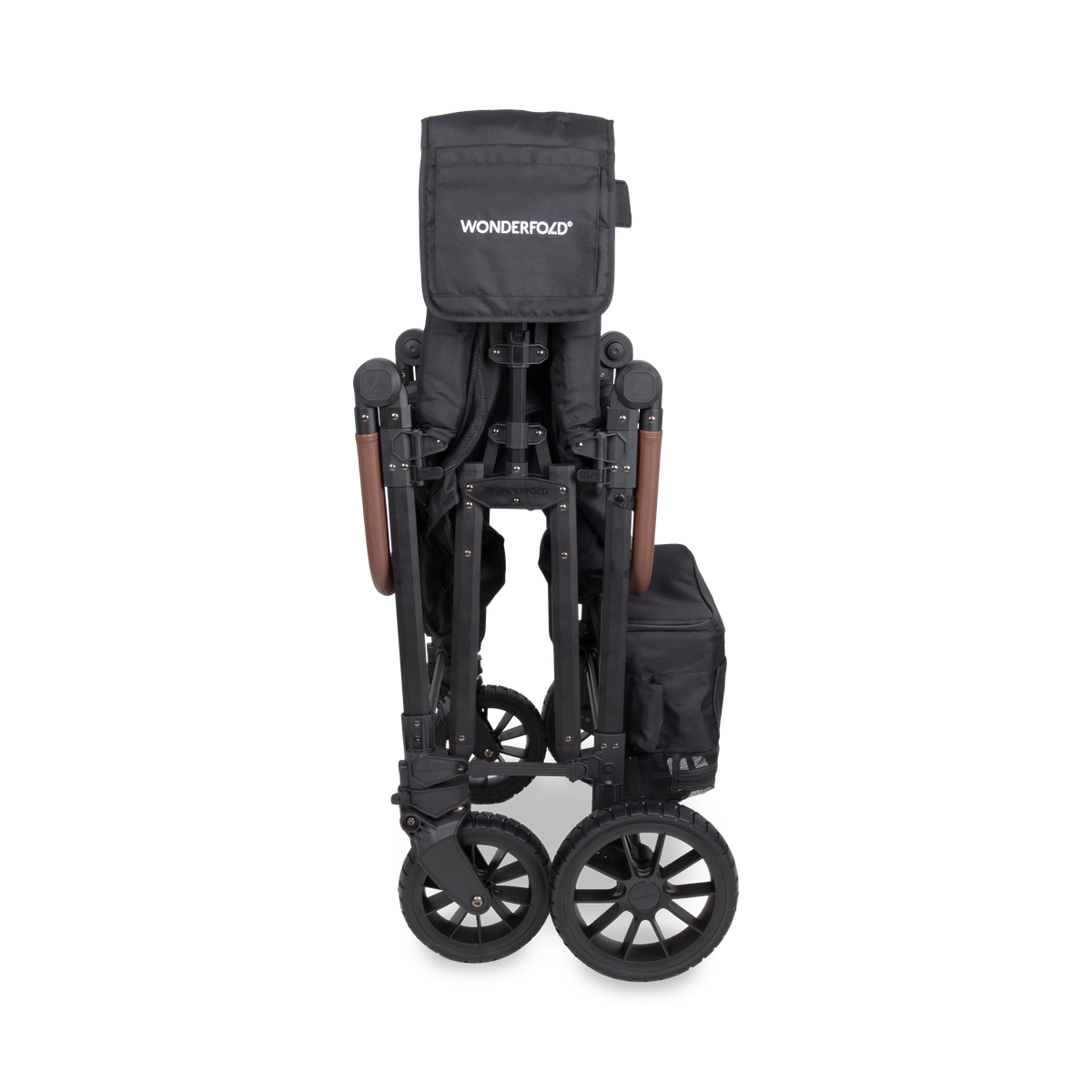 WonderFold W6 Luxe Pro Stroller Wagon - Jet Black - WonderFold Wagons Australia