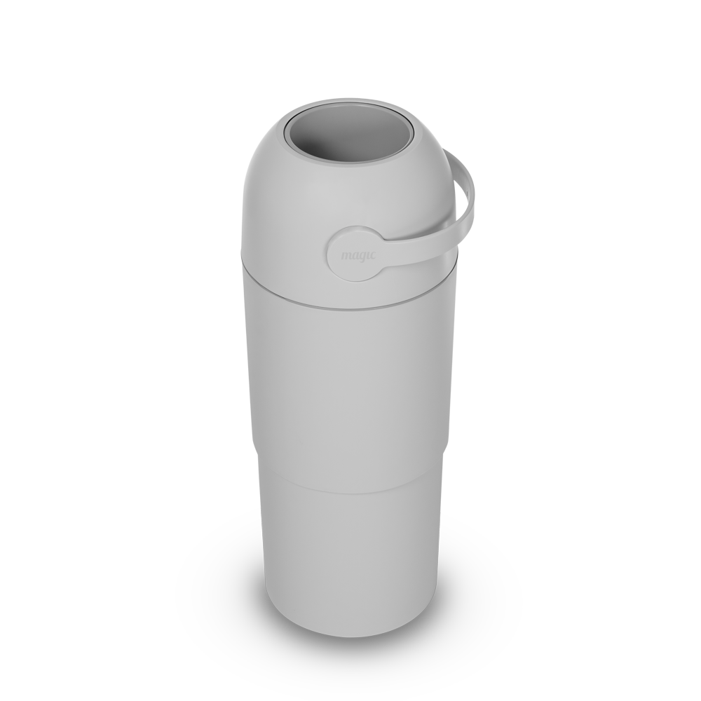 Thoth L - Telescopic Nappy Bin - White